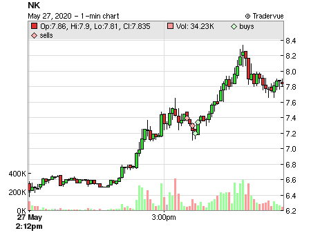 NK price chart