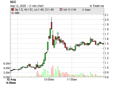 IGC price chart