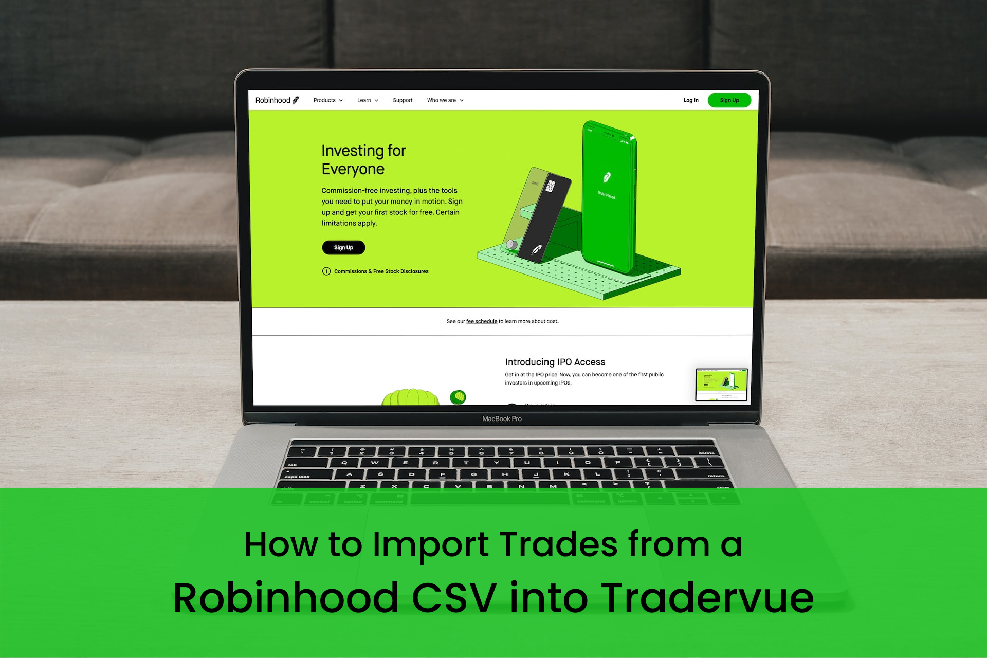 Robinhood CSV to Tradervue